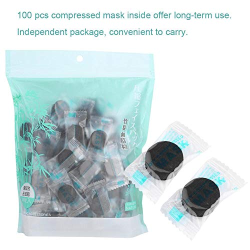 Disposable Facial Mask, 100Pcs/Pack DIY Facial Mask, Individually Wrapped Mas...