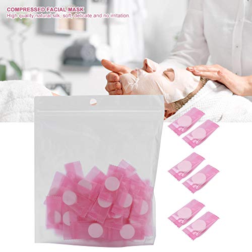 Disposable Facial Mask, 50Pcs DIY Facial Mask, Portable Silk Compressed Sheet...