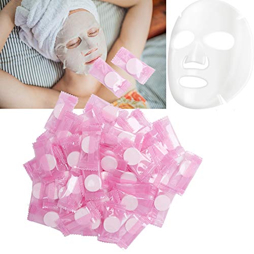 Disposable Facial Mask, 50Pcs DIY Facial Mask, Portable Silk Compressed Sheet...