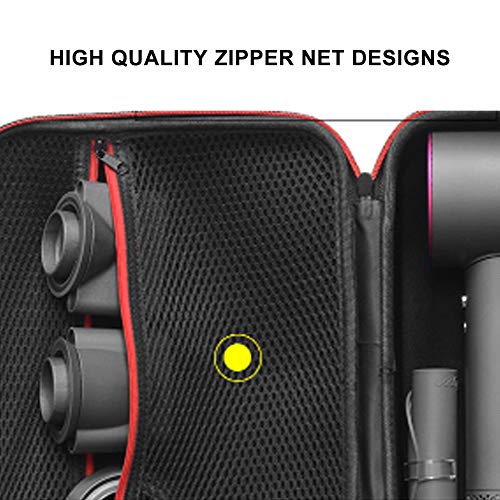 Hair Dryer Storage Bag, Portable Outdoor Nylon Double Zipper Travel Hair Drye...