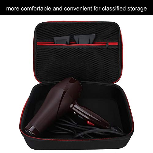 Hair Dryer Storage Bag, Portable Outdoor Nylon Double Zipper Travel Hair Drye...