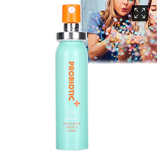 Probiotics Mouth Spray, 15ML/0.5oz Lemon Scent Bad Breath Freshener Oral Spra...