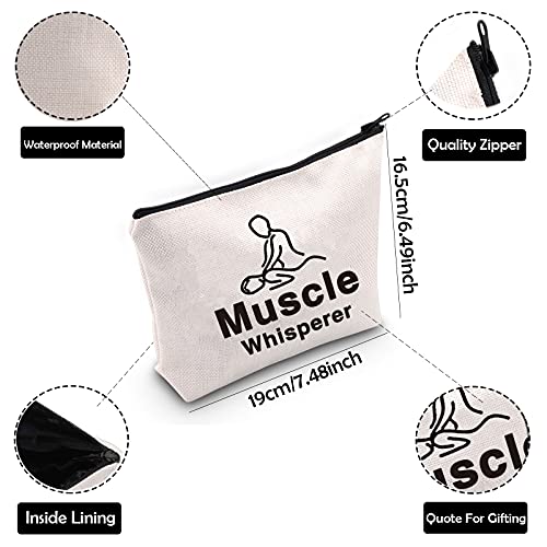 ZJXHPO Message Therapy Gift Muscle Whisperer Makeup Bag Physical Therapist Gi...