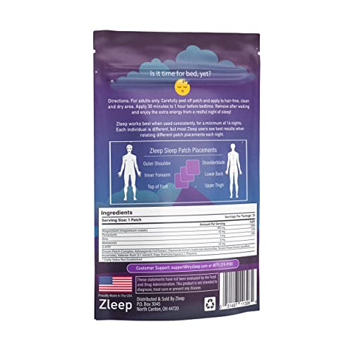 Zleep - Sleep Patches w/ Dream Complex to Improve Quality Sleep and Eliminate...