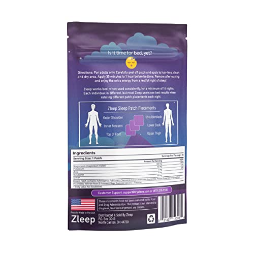 Zleep - Sleep Patches w/ Dream Complex to Improve Quality Sleep and Eliminate...