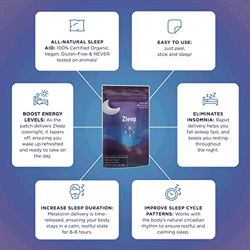 Zleep - Sleep Patches w/ Dream Complex to Improve Quality Sleep and Eliminate...