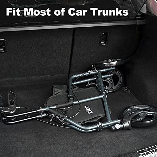 Zler 3 Wheel Walker for Seniors, Foldable Rollator Walker 3 Wheel with Height...