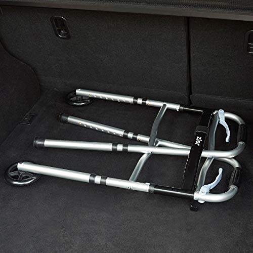 Zler Narrow Folding Walker for Seniors with Trigger Release and 5 Inches Whee...
