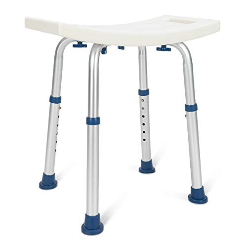 Zler Shower Chair, Adjustable Shower Seat 300lb Medical Tool Free Shower Chai...