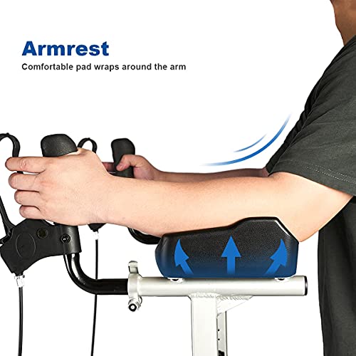 Zler Upright Walker for Seniors, Stand Up Rollator Walker with Seat and Big W...