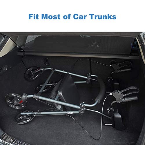 Zler Upright Walker, Up Rollator with Extra Wide Padded Seat & Backrest, Tall...