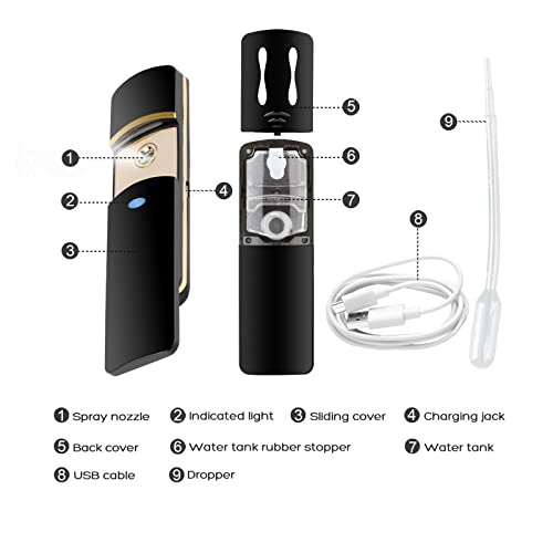 Nano Facial Mister, Cool Nano Mist Sprayer, Portable Moisturizing Mini Nano M...