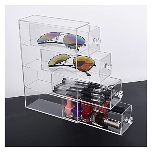 zlw-shop Glasses Holder Stand Multi-Layer Acrylic Lipstick Makeup Drawer Hold...