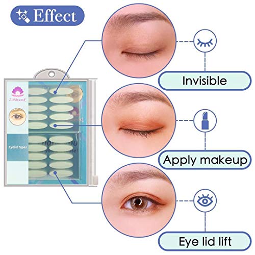 400pcs Invisible Eyelid Tape Instant Eye Lift Strips, One-sided Sticky Eyelid...