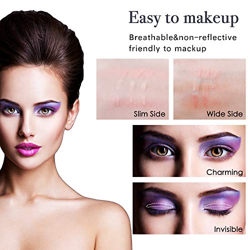 400pcs Invisible Eyelid Tape Instant Eye Lift Strips, One-sided Sticky Eyelid...