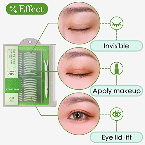 400Pcs Natural Invisible Single Side Eyelid Tape Stickers Medical-use Fiber E...