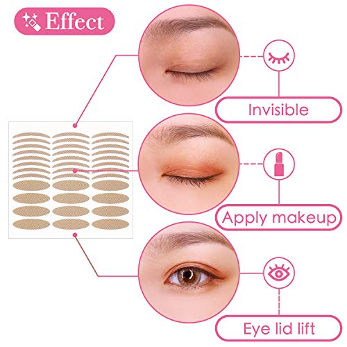 480Pcs Self-Adhesive Single-Sided Eyelid Tapes Double Eyelid Stickers Big Eye...