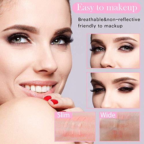 5 Packs Natural Invisible Single/Double Side Eyelid Tapes Stickers, Medical-u...