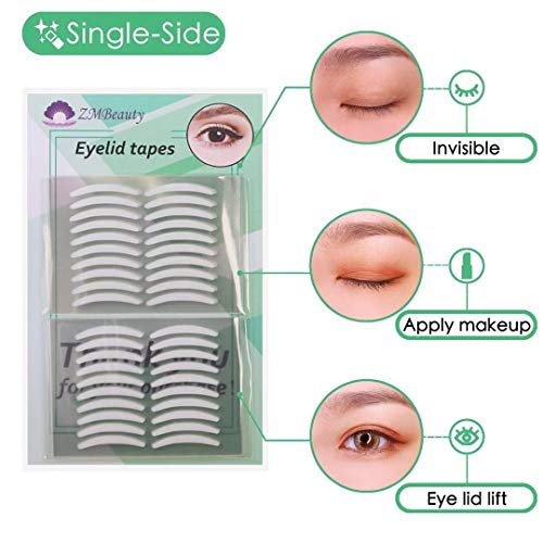 600pcs/300 Pairs Invisible Slim Single-Sided Eyelid Tapes Stickers, Medical-u...