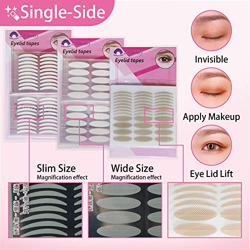 Eyelid tapes, 5Packs/1360Pcs Instant Eyelid Lift Strips for Hooded Droopy Eye...