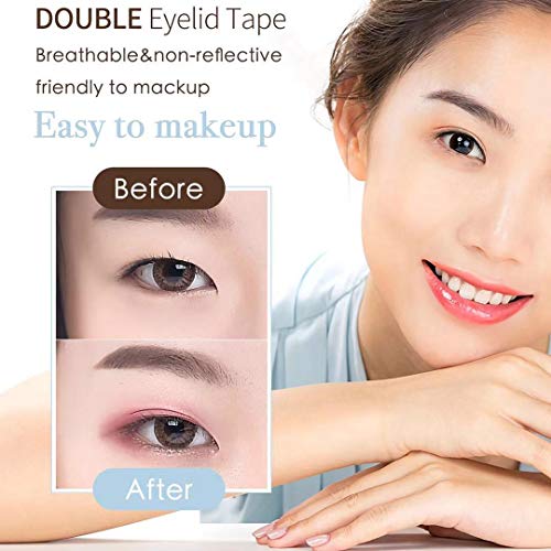 Eyelid tapes, 5Packs/1360Pcs Instant Eyelid Lift Strips for Hooded Droopy Eye...