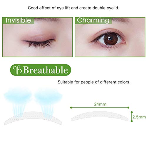 Breathable Eyelid Tapes - 480Pcs/240 Pairs Invisible One Side Sticky Double E...