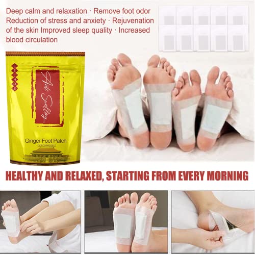 Anti Swelling Ginger Patch,Ginger Foot Pads for Foot Care, Relieve Stress Imp...
