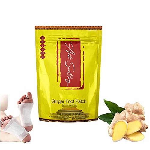 Anti Swelling Ginger Patch,Ginger Foot Pads for Foot Care, Relieve Stress Imp...