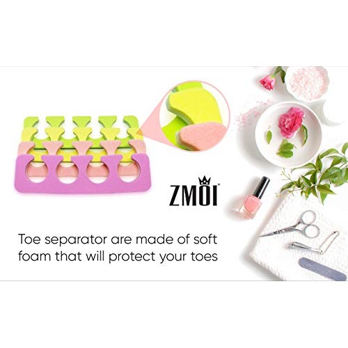 Toe Separators Set - Premium Pedicure Tool Kit 24 Pieces Super Soft & Durable...