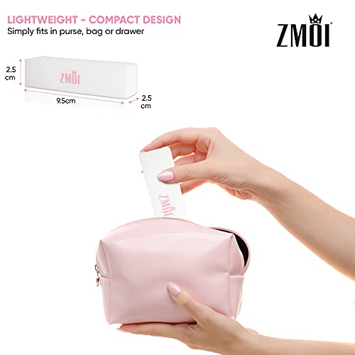 ZMOI 10 PCS Natural and Acrylic Buffer Blocks – Pedicure-Manicure Medium Grit...