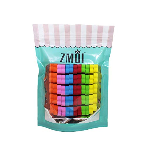 ZMOI 6 Pieces Colorful Girly Mini Emery Nail Files + 6 Pairs Heart Design Toe...