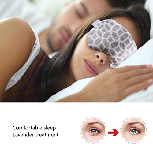 2 in 1 Heated/Ice Eye Mask Moist Heat Eye Mask Lavender & Flaxseed Sinus Pill...