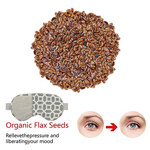 2 in 1 Heated/Ice Eye Mask Moist Heat Eye Mask Lavender & Flaxseed Sinus Pill...