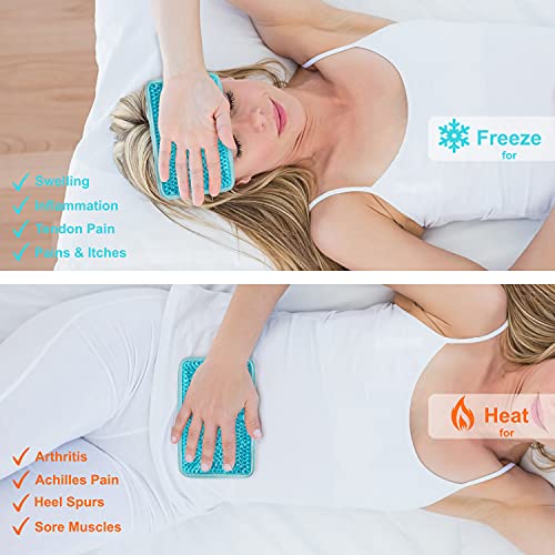 Gel Ice Pack Ice Bag with Strap-Reusable Hot & Cold Pack Compress Therapy for...
