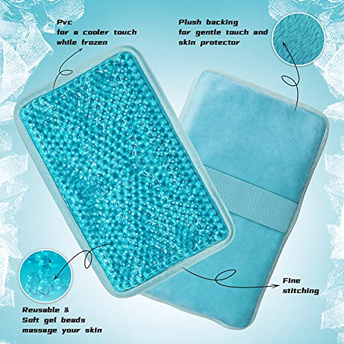 Gel Ice Pack Ice Bag with Strap-Reusable Hot & Cold Pack Compress Therapy for...