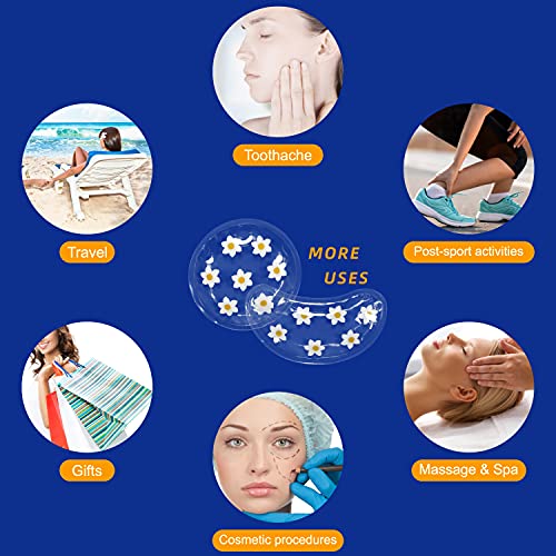 Gel Ice Pack Reusable Cooling Eye Pads and Under Eye Patches,Eye Hot Cold Tre...