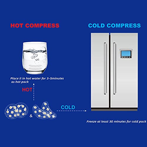 Gel Ice Pack Reusable Cooling Eye Pads and Under Eye Patches,Eye Hot Cold Tre...