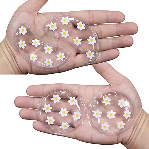 Gel Ice Pack Reusable Cooling Eye Pads and Under Eye Patches,Eye Hot Cold Tre...
