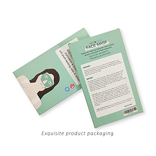 Ice Face/Eye Mask for Woman Man, Heated Warm Cooling Reusable Gel Beads ice M...