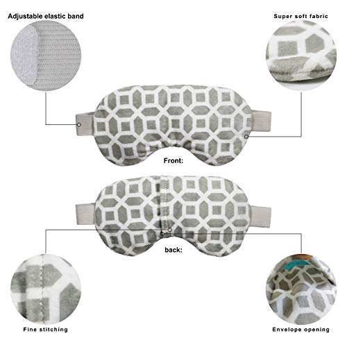 Moist Heat Eye Mask,Ice/Hot Compress Eye Pillow for Dry Eyes,Puffy Eyes with ...