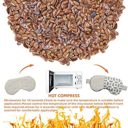 Moist Heat Eye Mask,Ice/Hot Compress Eye Pillow for Dry Eyes,Puffy Eyes with ...