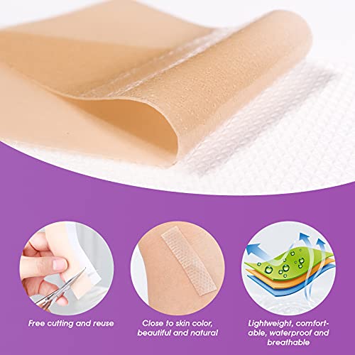Silicone Scar Sheets, Professional Medical-Grade Scar Removal Sheets for C-Se...