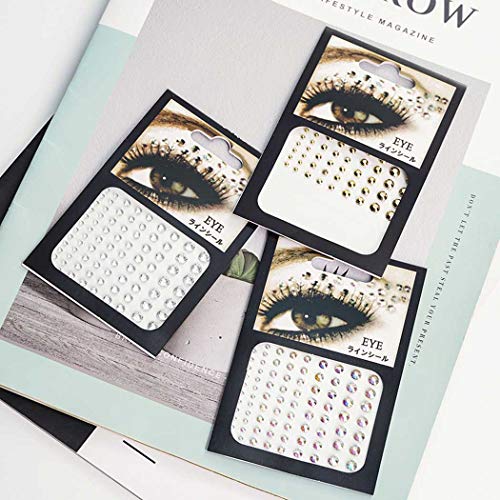 Zoestar Crystal Eye Jewels Breast Gems Festival Rave Stickers for Women (Styl...