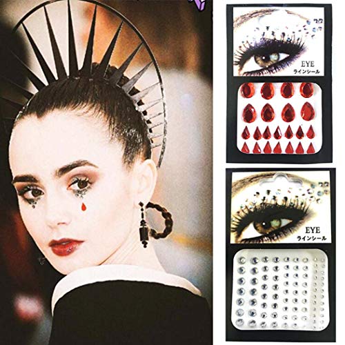 Zoestar Crystal Eye Jewels Breast Gems Festival Rave Stickers for Women (Styl...