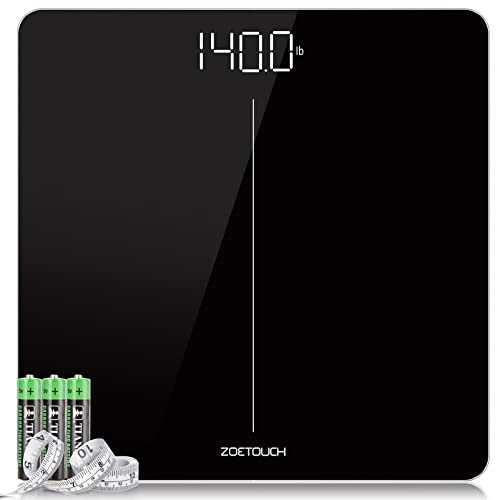 ZOETOUCH Digital Body Weight Bathroom Scale, Weighing Scale, Step-On Technolo...