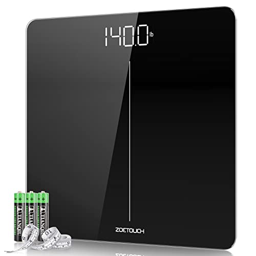 ZOETOUCH Digital Body Weight Bathroom Scale, Weighing Scale, Step-On Technolo...
