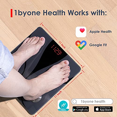 ZOETOUCH Digital Body Weight Scale, Smart Bluetooth Body Fat Scale with BMI W...