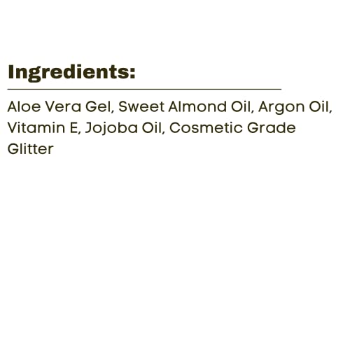 Purple Crush Cosmetic Grade Glitter Gel for Face, Hair, Body - Aloe Vera Base...