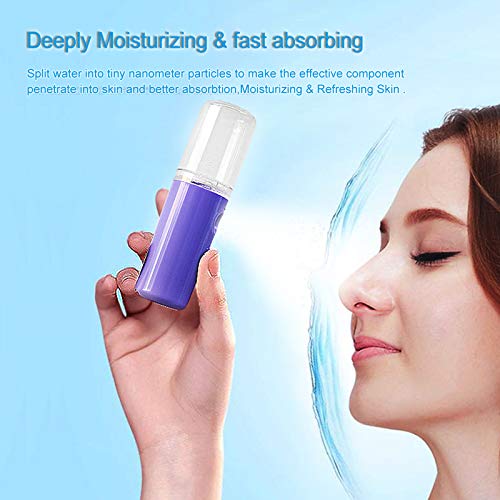 Mini Facial Mister, Portable Sprayer with USB Charging Port, Nano Spray Humid...