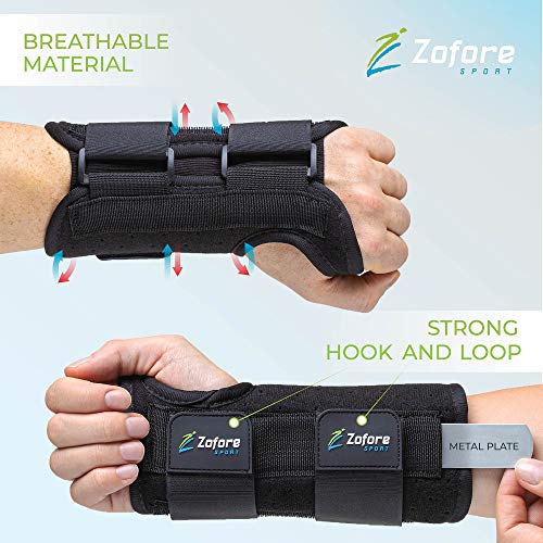 Carpal Tunnel Wrist Brace Support and Metal Splint Stabilizer [Single] - Help...